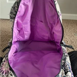 Vera Bradley Essential Backpack Large Mimosa Medallion Purple Blue Gray Print Vera Bradley | Bags | Vera Bradley Essential Backpack Large  main image 4